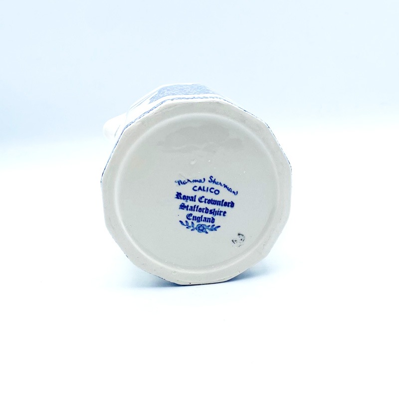 ROYAL CROWNFORD バーレイ ブルーキャリコ キャット柄のミルクピッチャー・ジャグ