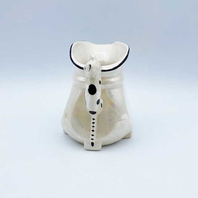 猫の取っ手のついた白いミルクピッチャー ラスターウェア チェコスロバキア