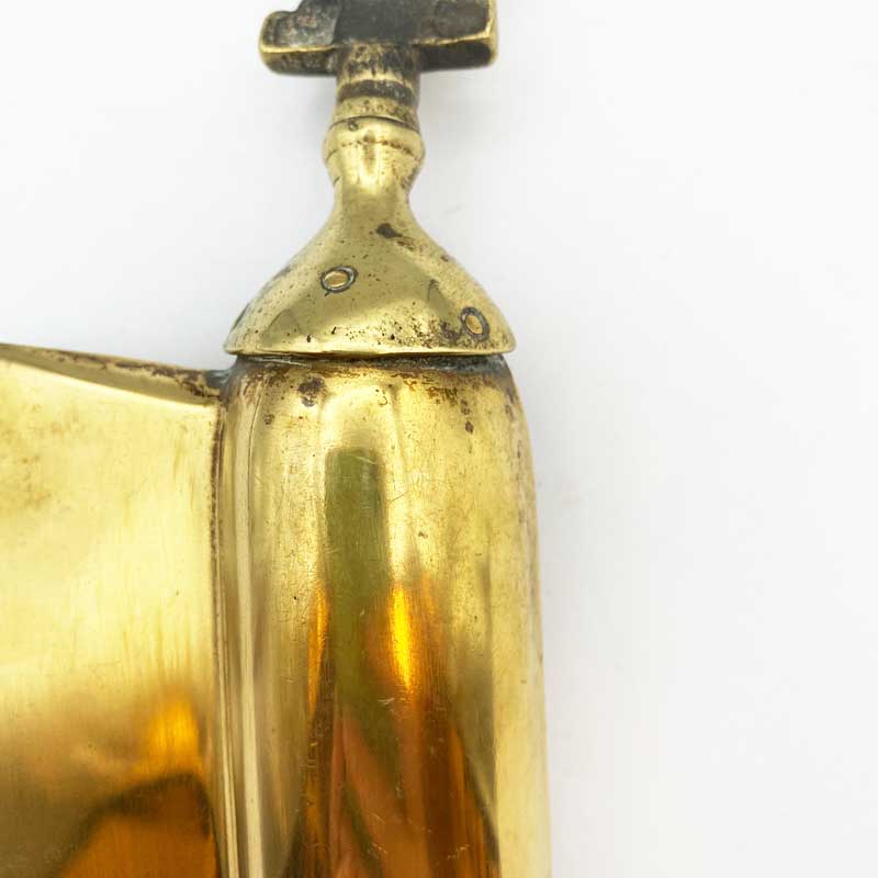 ヴィンテージ 猫とフィドルのクラムトレイ パンくずトレイ 真鍮 ブラス イギリス製