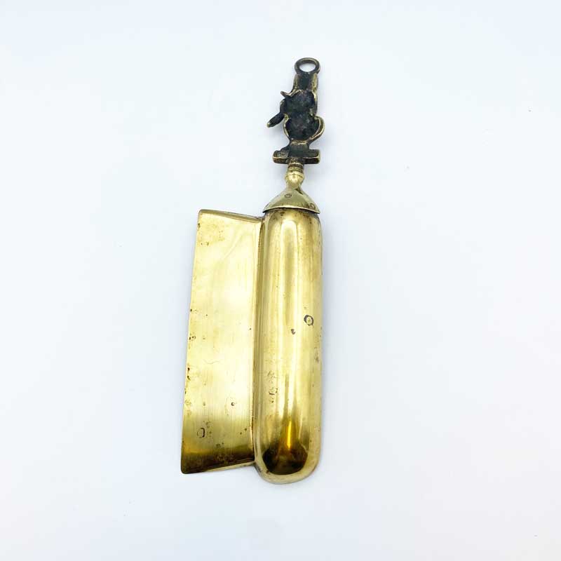 ヴィンテージ 猫とフィドルのクラムトレイ パンくずトレイ 真鍮 ブラス イギリス製