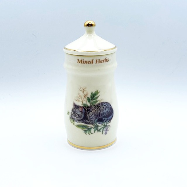 ダンバリーミント レズリー・アン・アイボリー猫のスパイスジャーミックスドハーブ / ミンタカ