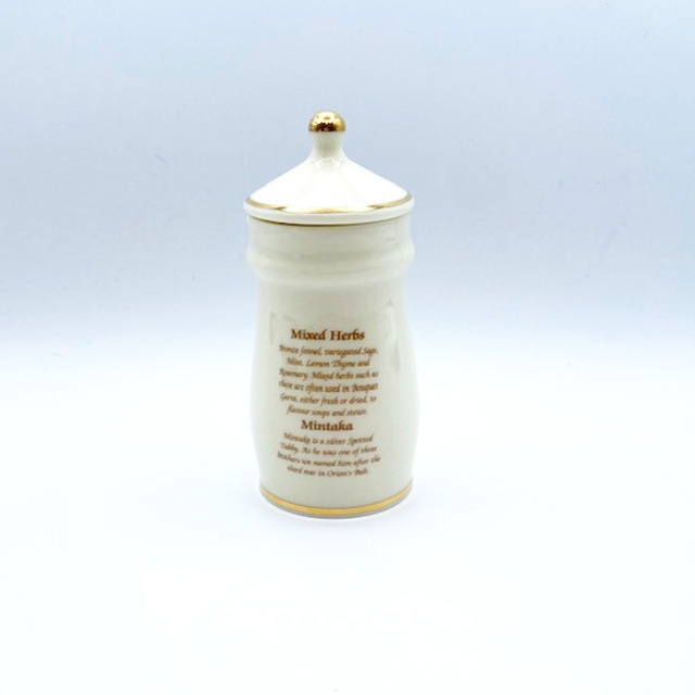 ダンバリーミント レズリー・アン・アイボリー猫のスパイスジャーミックスドハーブ / ミンタカ