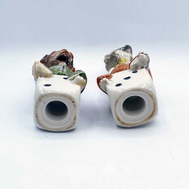 イタリア製　猫と犬型のワイン・リカーボトル Barsottini Vino Rosso 専用台付 レア