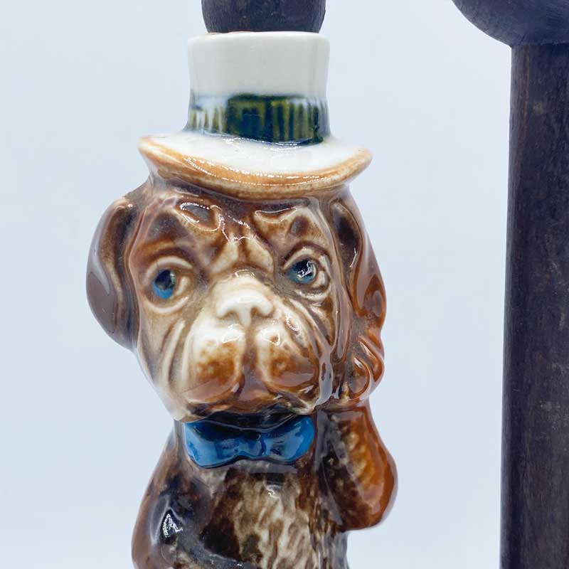 リモージュボックスドッグハウスと犬フランス製トリンケットボックス