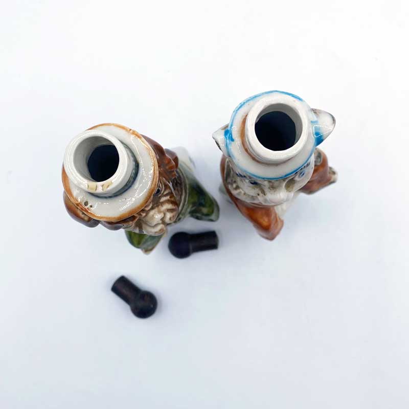 イタリア製　猫と犬型のワイン・リカーボトル Barsottini Vino Rosso 専用台付 レア