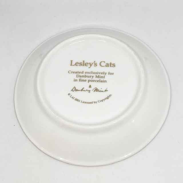 Lesley's Cats カップ&ソーサー デミタスカップ インディゴ ダンバリーミント