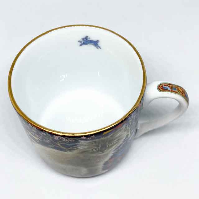 Lesley's Cats カップ&ソーサー デミタスカップ インディゴ ダンバリーミント