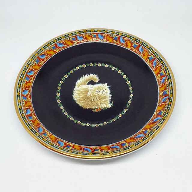 Lesley's Cats カップ&ソーサー デミタスカップ インディゴ ダンバリーミント