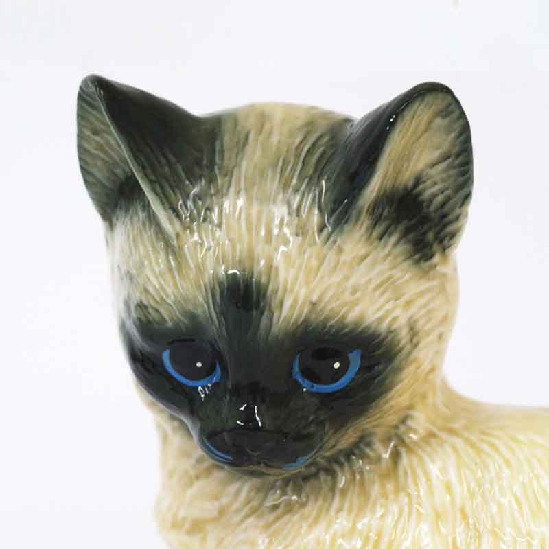 アンティークな猫の置物 仲良し 兄弟？ シャム猫？ ポインテッド