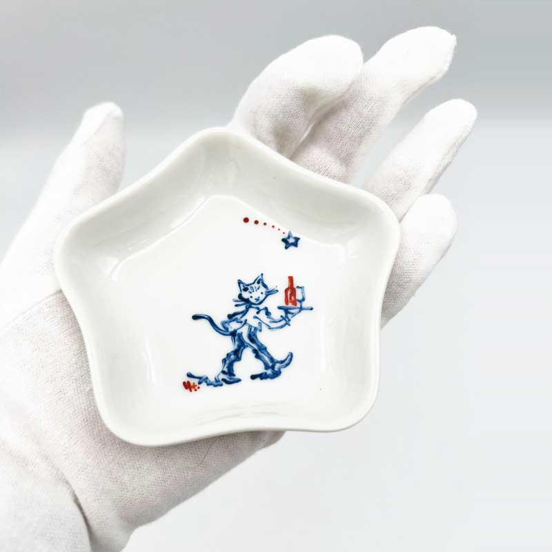 髙橋幸恵　手描き絵付け豆皿　星型　Yukie Takahashi 