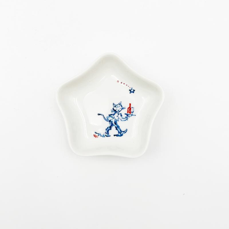 髙橋幸恵　手描き絵付け豆皿　星型　Yukie Takahashi 