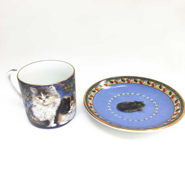 ダンバリーミント Lesley's Cats カップ＆ソーサー6客一式セット<レア>