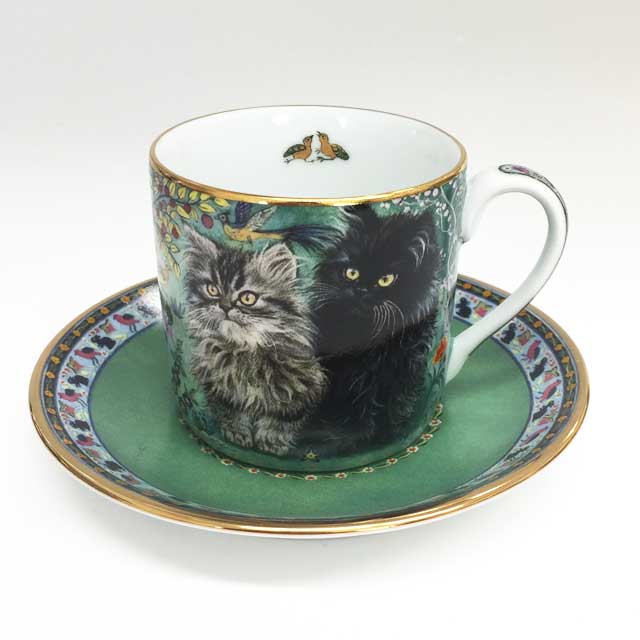ダンバリーミント Lesley's Cats カップ＆ソーサー6客一式セット<レア>