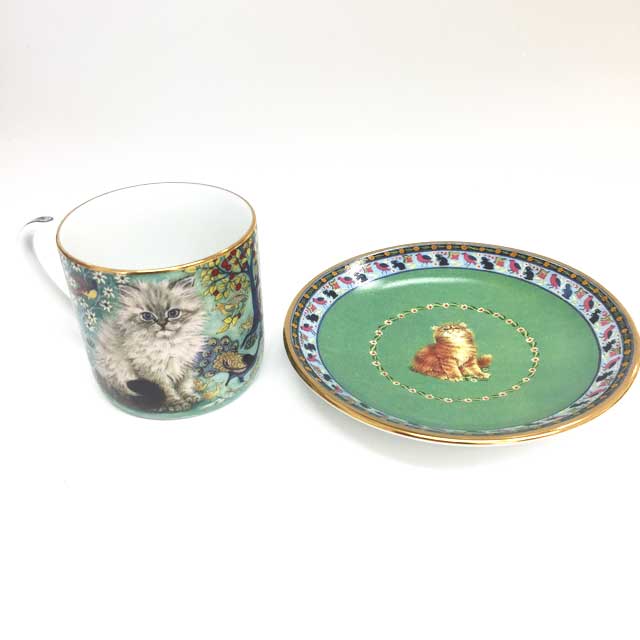 ダンバリーミント Lesley's Cats カップ＆ソーサー6客一式セット<レア>