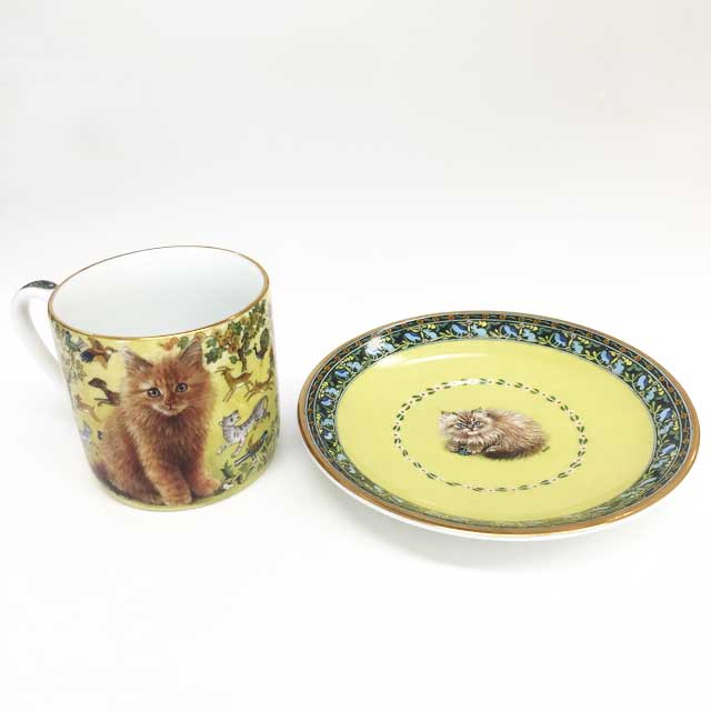 ダンバリーミント Lesley's Cats カップ＆ソーサー6客一式セット<レア>