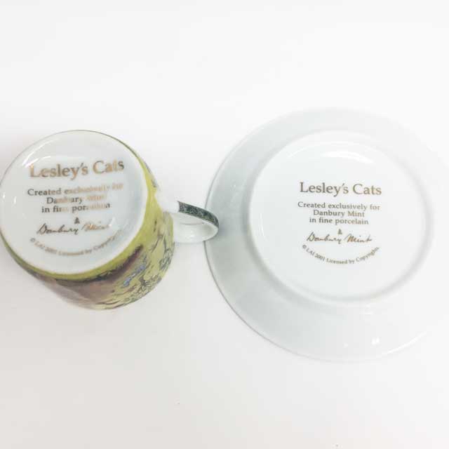 ダンバリーミント Lesley's Cats カップ＆ソーサー6客一式セット<レア>