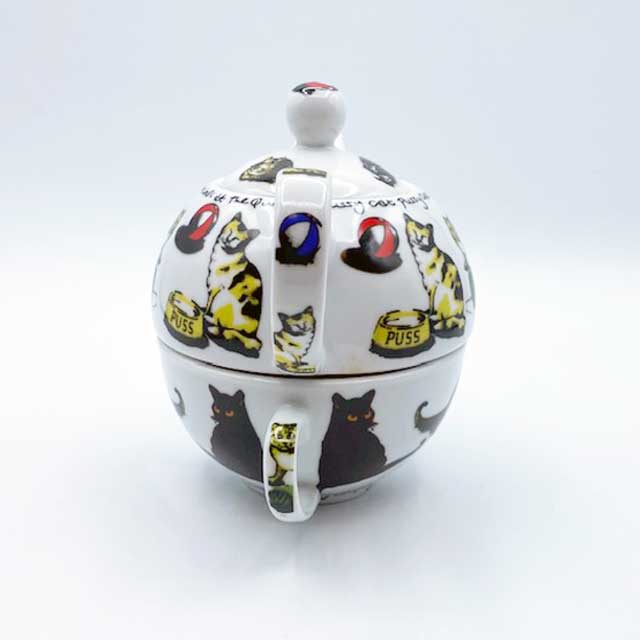 Cardew カデューデザイン 猫柄のティーポットとカップの一体型セット CAT TEAシリーズ　2013年