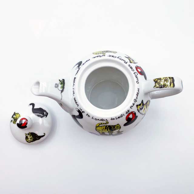 Cardew カデューデザイン 猫柄のティーポットとカップの一体型セット CAT TEAシリーズ　2013年