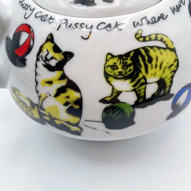 Cardew カデューデザイン 猫柄のティーポットとカップの一体型セット CAT TEAシリーズ　2013年