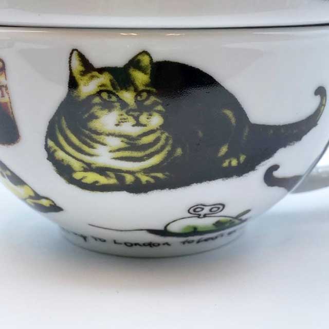 Cardew カデューデザイン 猫柄のティーポットとカップの一体型セット CAT TEAシリーズ　2013年