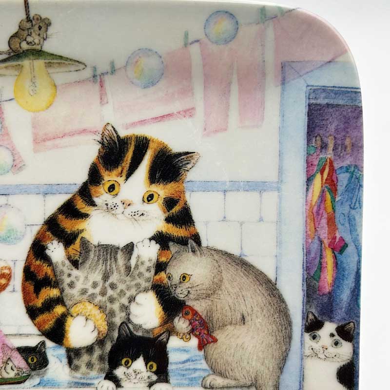 絵画。原画手描【シャム猫たちはデート記念日のためにさくらんぼケーキを用意した】 ba18d5faf9f599a78ca12edb89346d