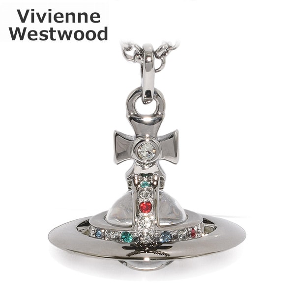 ヴィヴィアン ウエストウッド Vivienne Westwood ネックレス 63020097-S001 ガンメタル 真鍮ガンメタル素材