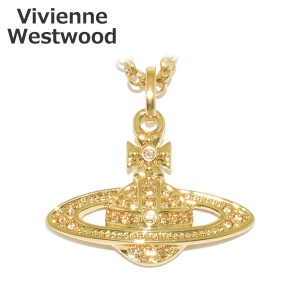 ヴィヴィアンウエストウッド ペンダント ネックレス 63020086 R121 ゴールド オーブ アクセサリー MINI BAS RELIEF レディース Vivienne Westwood 【送料無料（※北海道・沖縄は1,000円）】