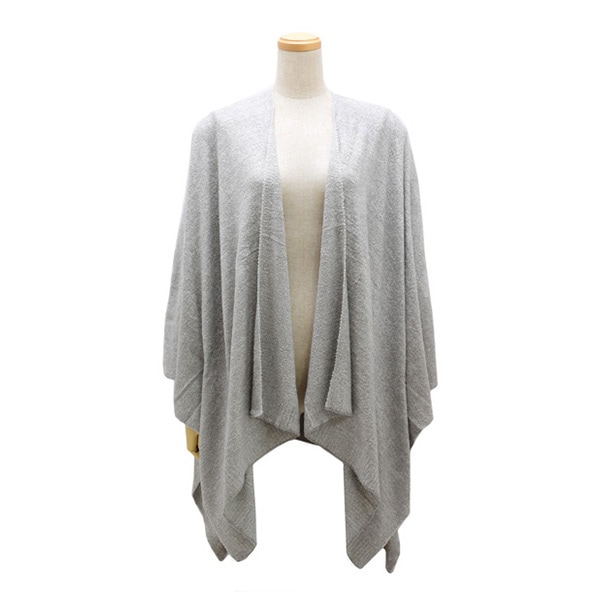 ベアフットドリームス ショール B455-HE-124 HEATHERED PEWTER/PEARL CozyChic Lite Weekend Wrap レディース BAREFOOT DREAMS 【送料無料（※北海道・沖縄は1,000円）】