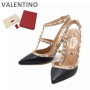 ◆VALENTINO◆ ガラヴァーニ装飾アンクルストラップパンプス ヴァレンティノ】ガラヴァーニ ロックスタッズ アンクル