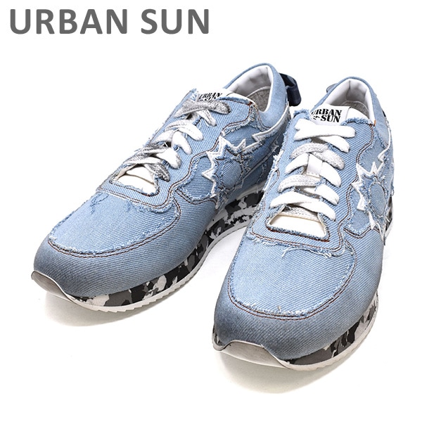 アーバンサン スニーカー ANDRE 220 デニム/カモ URBAN SUN メンズ シューズ 靴 ユーズド加工 【送料無料（※北海道・沖縄は1,000円）】