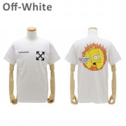 ߸˽ʬ եۥ磻 T ץ ۥ磻 FLAMED BART S/S SLIM TEE OMAA027 S19-1850350188 Off-White ̵ʢ̳ƻ1,000ߡˡ