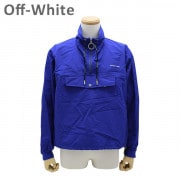 �߸˽�ʬ ���եۥ磻�� �ʥ����󥸥㥱�å� �֥롼 ANORAK OMEA166 S19 C010243010 Off-White OUTWEAR������̵���ʢ��̳�ƻ�������1,000�ߡˡ�