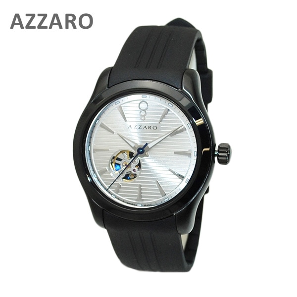 AZARRO （アザロ） 腕時計 AZ2260.46SB.000 Coastline 43 Silver / Black シルバー ブラック 時計 メンズ 自動巻き ラバー 【送料無料（※北海道・沖縄は1,000円）】