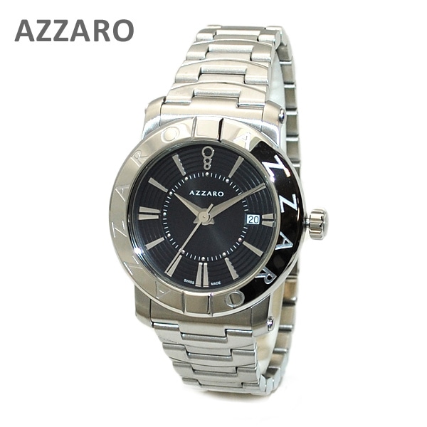 AZARRO （アザロ） 腕時計 AZ3460.12BM.000 Heritage Black / Metal ブラック シルバー 時計 メンズ ブレス 【送料無料（※北海道・沖縄は1,000円）】