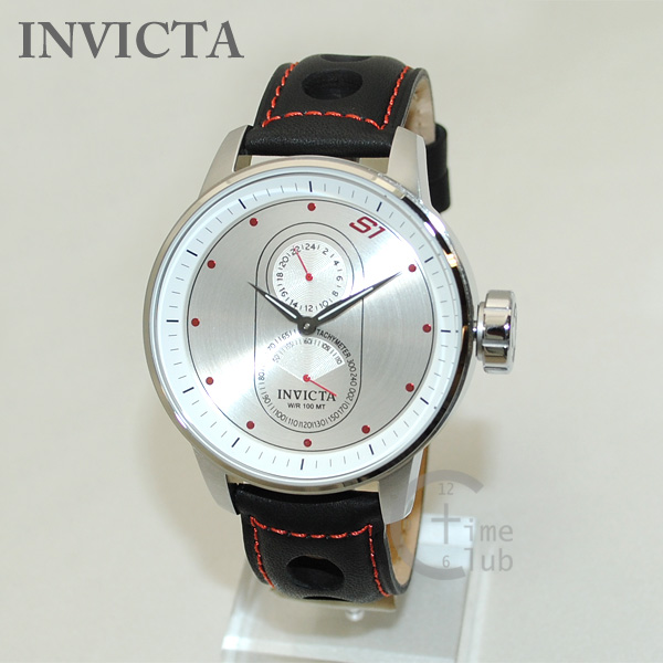 インビクタ 腕時計 INVICTA 時計 16019  S1 Rally シルバー/ブラック メンズ レザー インヴィクタ 【送料無料（※北海道・沖縄は1,000円）】