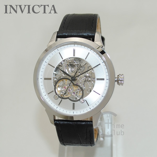 インビクタ 腕時計 INVICTA 時計 18135 Specialty スペシャリティ シルバー/ブラック レザー メンズ インヴィクタ 【送料無料（※北海道・沖縄は1,000円）】