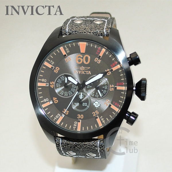 インビクタ 腕時計 INVICTA 時計 19671 Aviator アビエーター ブラウン レザー/ブラック メンズ インヴィクタ 【送料無料（※北海道・沖縄は1,000円）】