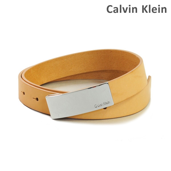 カルバンクライン ベルト Calvin Klein K60K602362 229 レディース レザー シルバー/ベージュ 海外正規品 【送料無料（※北海道・沖縄は1,000円）】