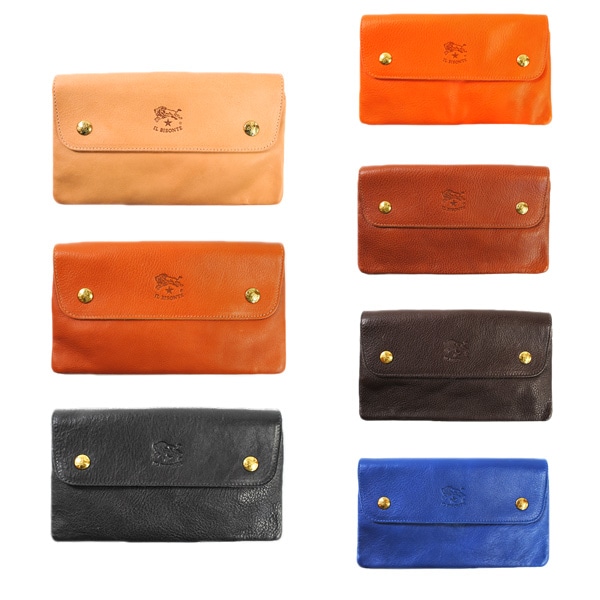 イルビゾンテ 財布 il bisonte 長財布 C0937 P ヌメ キャメル