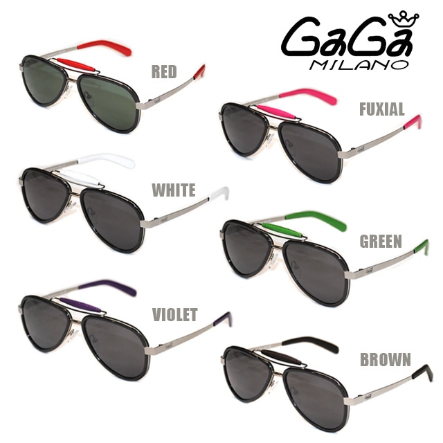 GaGa MILANO (ガガミラノ) サングラス チタニウム SHINING TITANIUM LUNETTERS LU54TCSHRDN  メンズ レディース【送料無料（※北海道・沖縄は1,000円）】