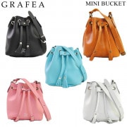 GRAFEA ����ե��� �Хå� MINI BUCKET �ߥ� �Х��å� ��5�� �쥶�� �Х��åȥХå� ���������Хå� �ߥ˥����� ��ǥ����� ������̵���ʢ��̳�ƻ�������1,000�ߡˡ�