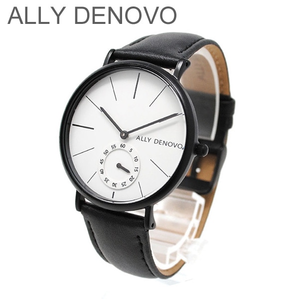 ALLY DENOVO 腕時計 AF5001.5 メンズ レディース ユニセックス ブラック/ブラック レザー アリーデノヴォ HERITAGE SMALL 正規品 【送料無料（※北海道・沖縄は1,000円）】