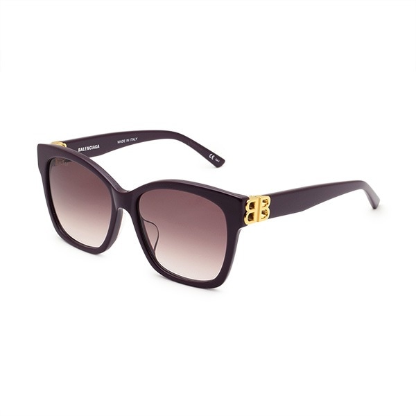 【国内正規品】バレンシアガ サングラス BB0102SA 006 57 ヴァイオレット アジアンフィット レディース BALENCIAGA【送料無料（※北海道・沖縄は1,000円）】