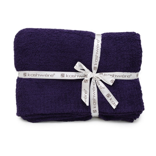 カシウエア ブランケット THCH-SLD01-501-5270 Amethyst ソリッド KASHWERE カシウェア【送料無料（※北海道・沖縄は1,000円）】