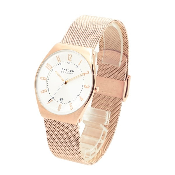 【国内正規品】スカーゲン 腕時計 SKW6818 SKAGEN GRENEN メンズ ローズゴールド メッシュ【送料無料（※北海道・沖縄は1,000円）】