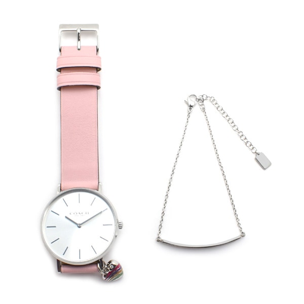 COACH 腕時計 14000074 PERRY ピンク【クォーツ】Lady's COACH コーチ 腕時計 14000074 PERRY ペリー レザー ピンク
