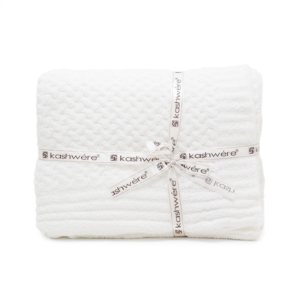 カシウエア ブランケット THCH-TEX03-100-5270 White ホワイト Throw Basket Weave KASHWERE カシウェア【送料無料（※北海道・沖縄は1,000円）】