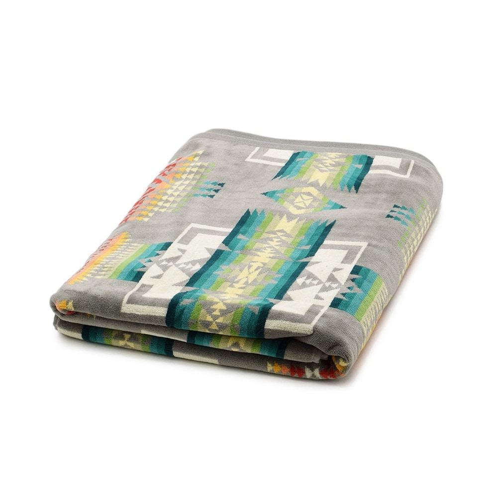 ペンドルトン スパタオル XB233-51108 CHIEF JOSEPH GREY ブランケット JACQUARD SPA TOWL PENDLETON【送料無料（※北海道・沖縄は1,000円）】