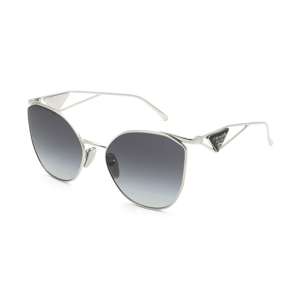 プラダ サングラス PR50ZS 1BC09S 59 シルバー/グレー ノーズパッド レディース UVカット PRADA【送料無料（※北海道・沖縄は1,000円）】