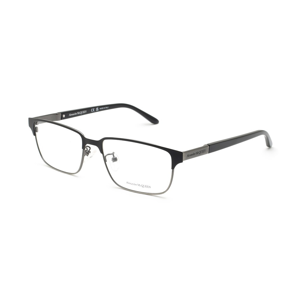 【国内正規品】アレキサンダーマックイーン メガネ フレーム AM0346O-001 ブラックノーズパッド メンズ Alexander McQueen【送料無料（※北海道・沖縄は1,000円）】